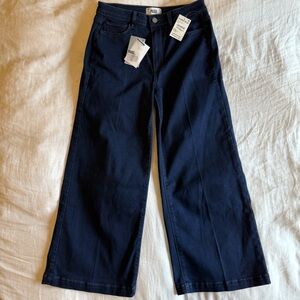 Paige Women's Genesee Crop Wide Leg Jeans